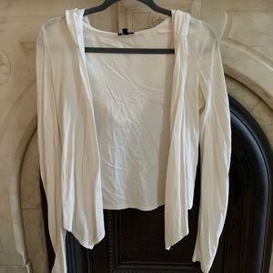 Express lightweight hooded cardigan